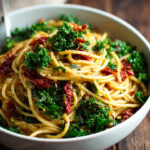 Sun Dried Tomato Pasta with Kale