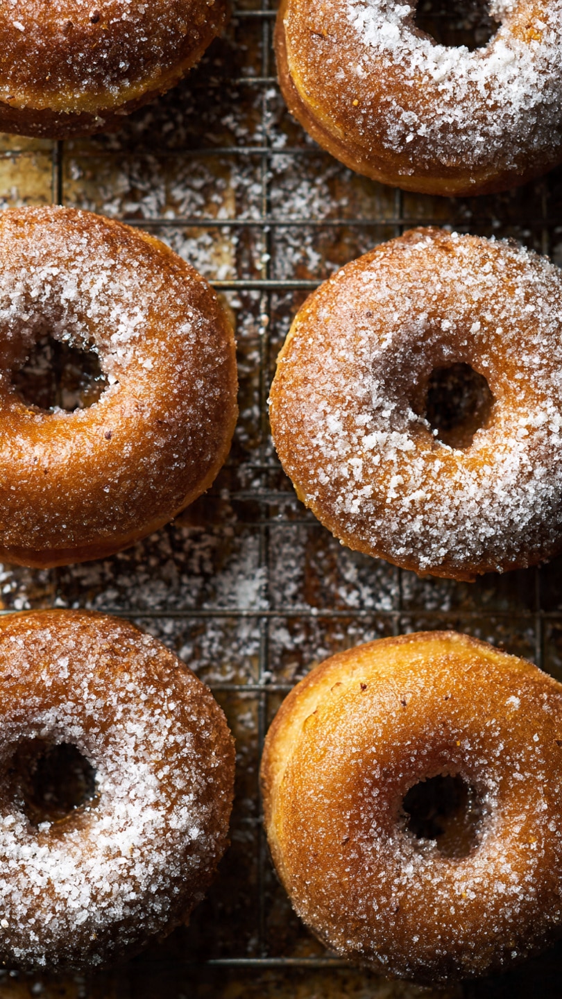 Vegan Apple Puff Pastry Doughnuts
