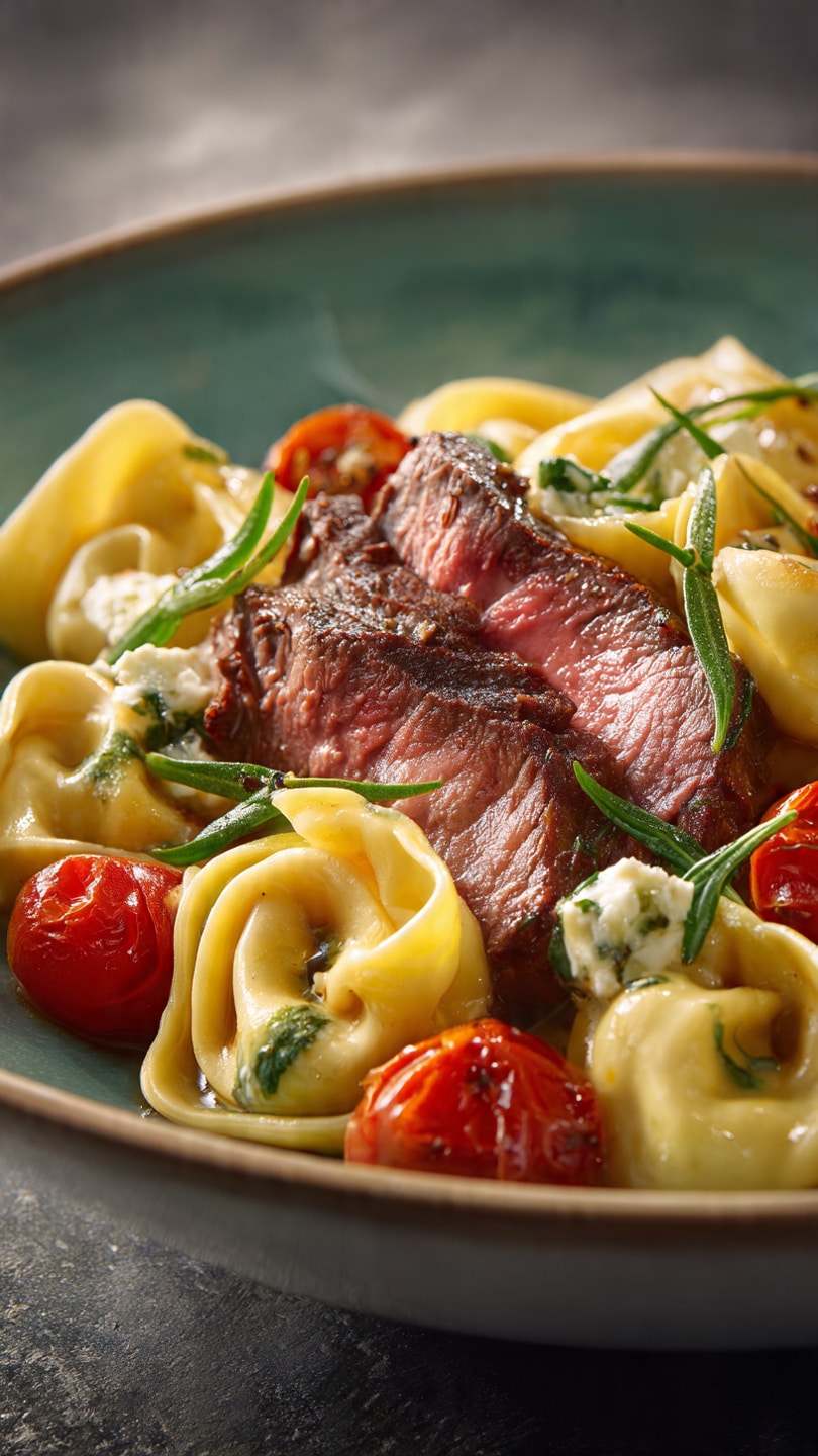 Garlic Steak Tortellini
