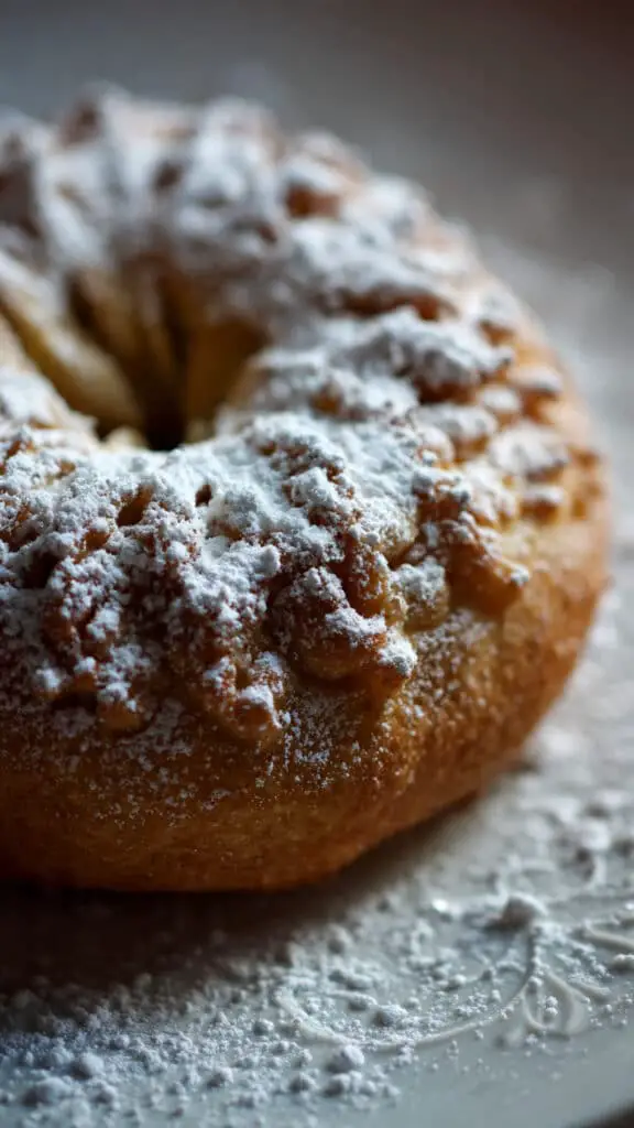 Vegan Apple Puff Pastry Doughnuts