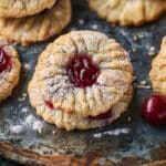 Cherry Bakewell Cookies