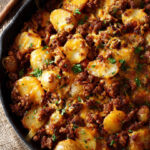 One-Pan Cheesy Meat & Potato Skillet