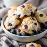 Easy Blueberry Biscuits with Buttermilk