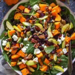 Spinach Salad with Roasted Sweet Potatoes