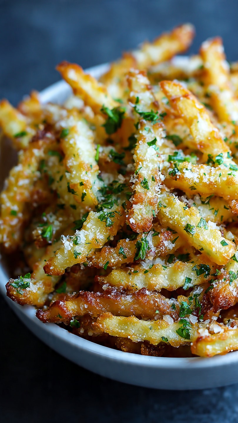 Air Fryer Garlic Parmesan Fries