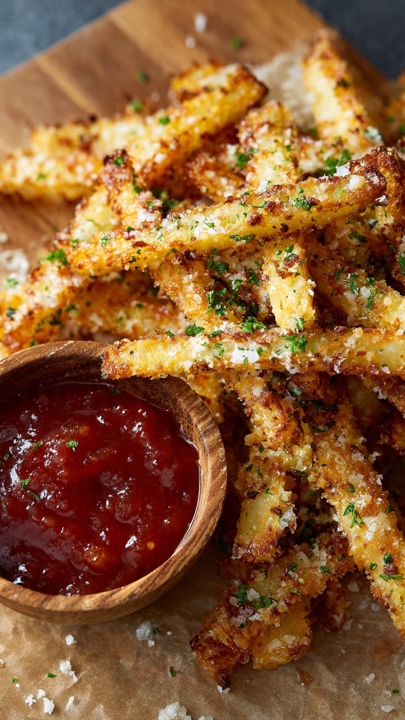 Air Fryer Garlic Parmesan Fries