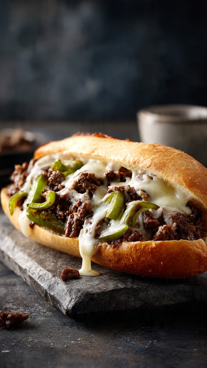 Ground Beef Philly Cheesesteaks