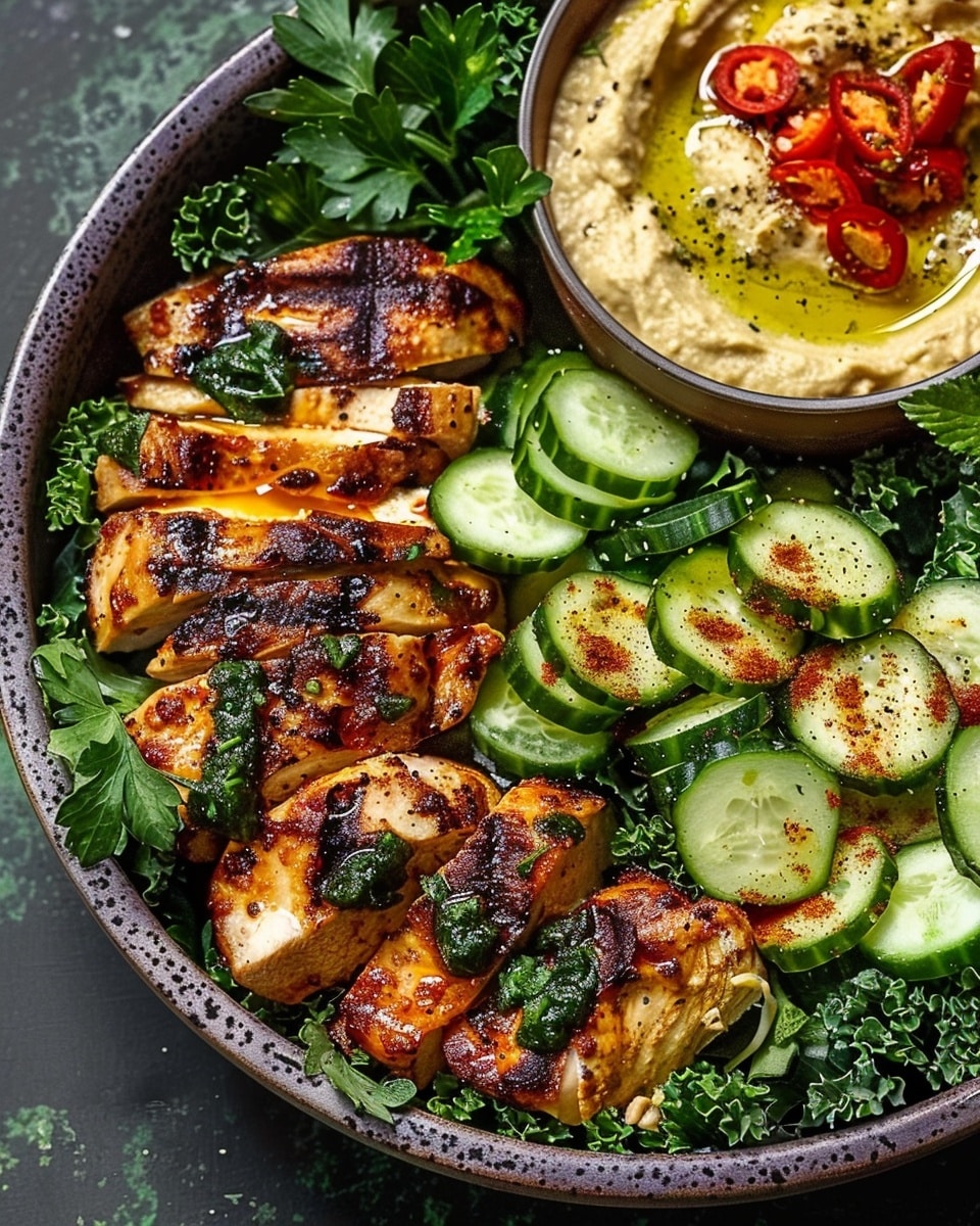 Lemon Chili Grilled Chicken Bowls