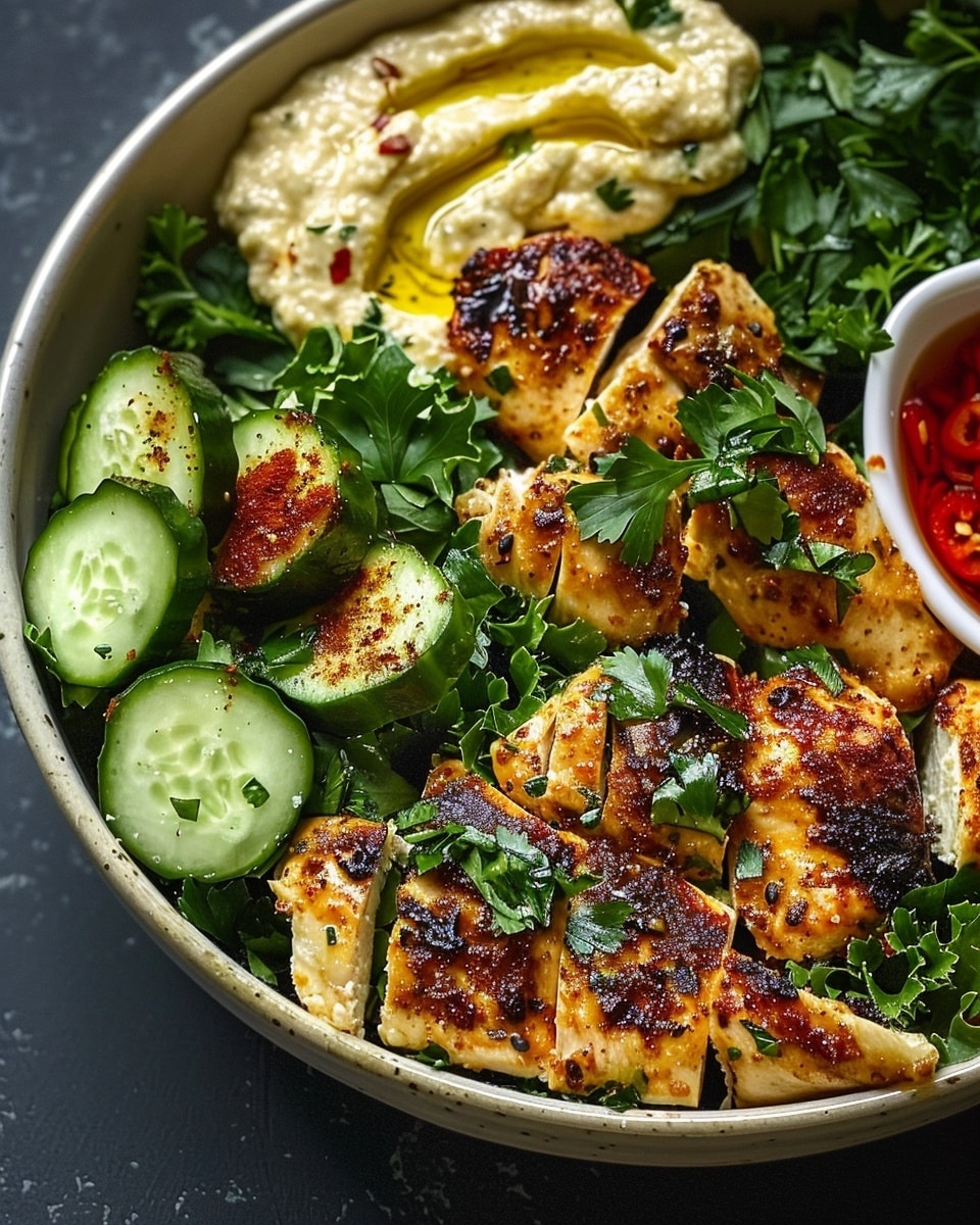 Lemon Chili Grilled Chicken Bowls