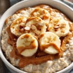 Oatmeal with Almond Butter & Banana