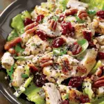 Cranberry Pecan Chicken Salad with Poppy Seed Dressing