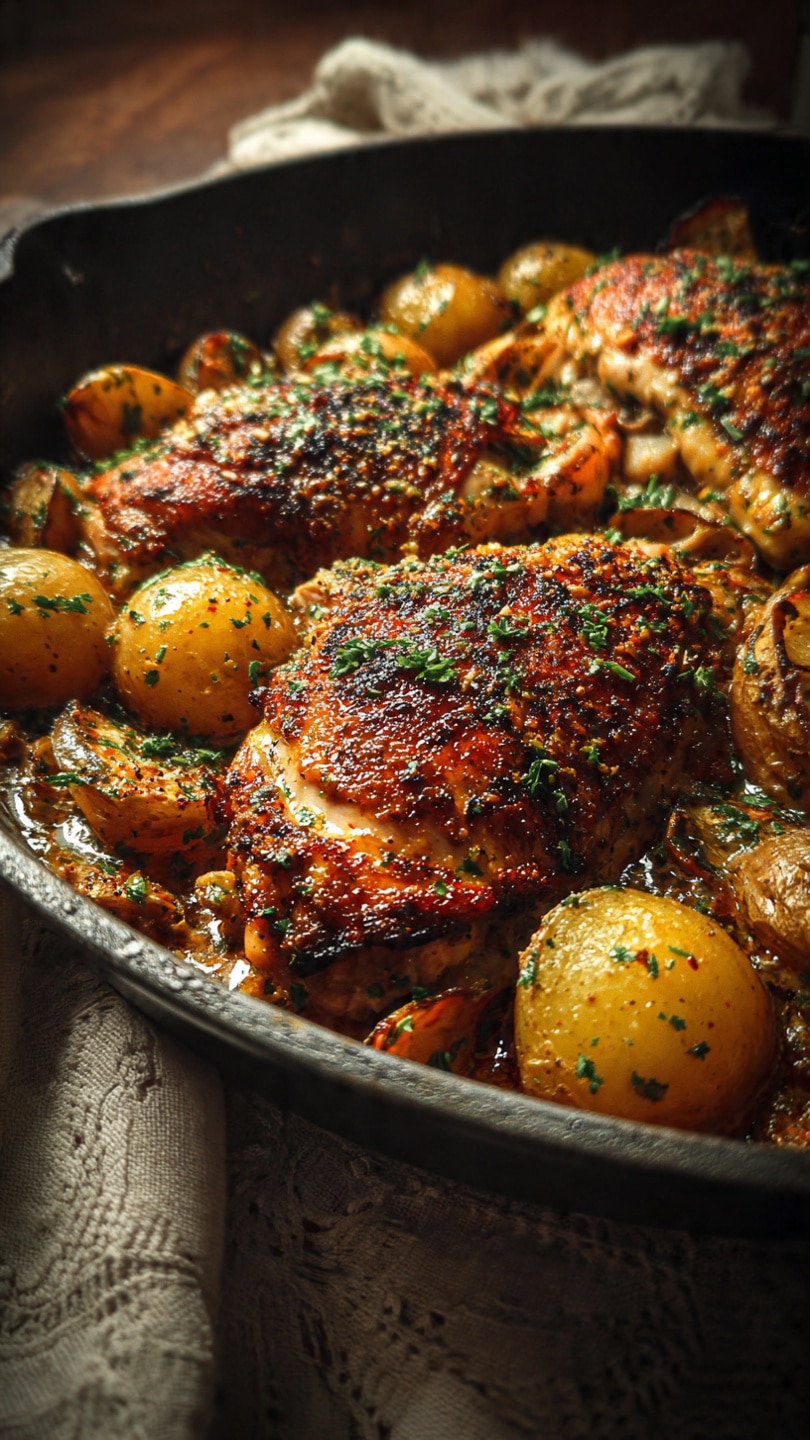 Garlic Parmesan Chicken and Potatoes