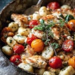 Caprese Chicken Gnocchi Skillet