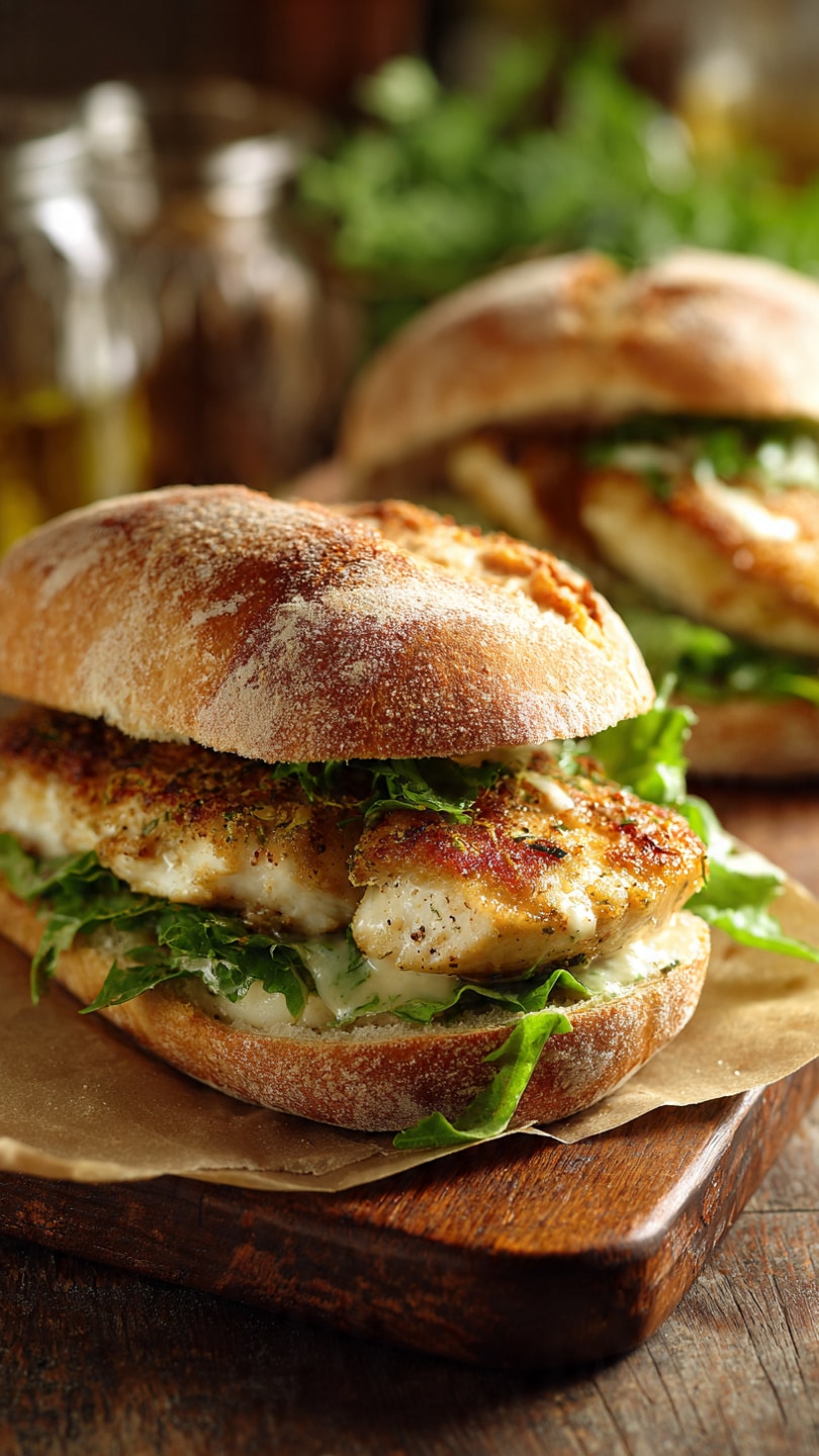 Chicken Caesar Sandwiches