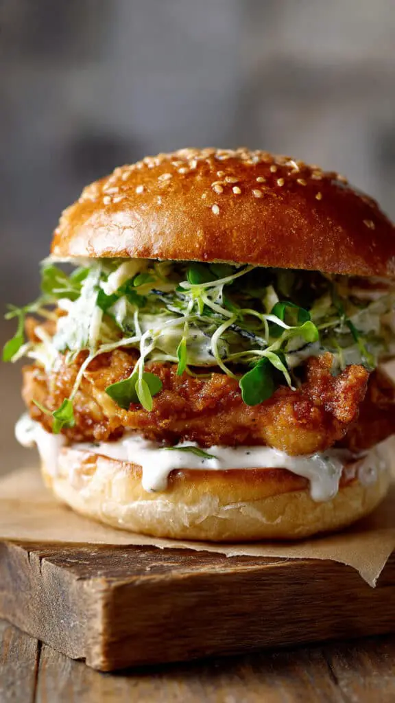 Fried Chicken Caesar Sandwich