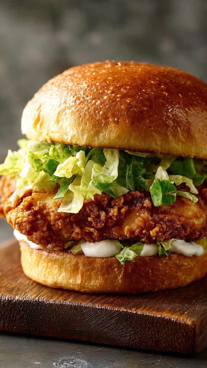 Fried Chicken Caesar Sandwich
