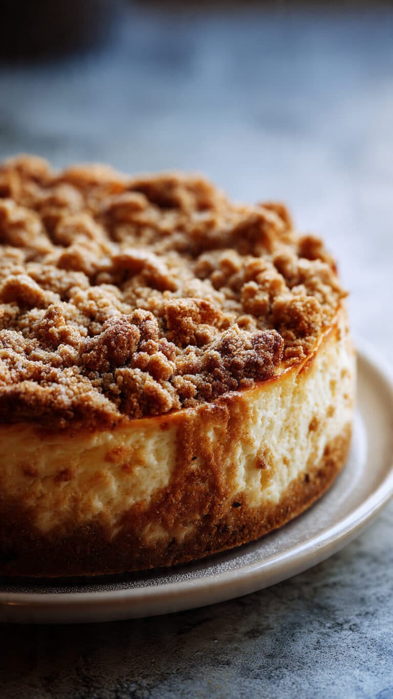 Apple Crumble Cheesecake