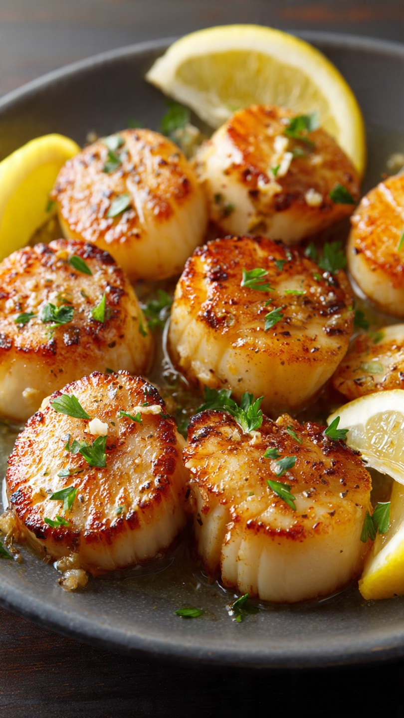 Lemon Garlic Butter Scallops