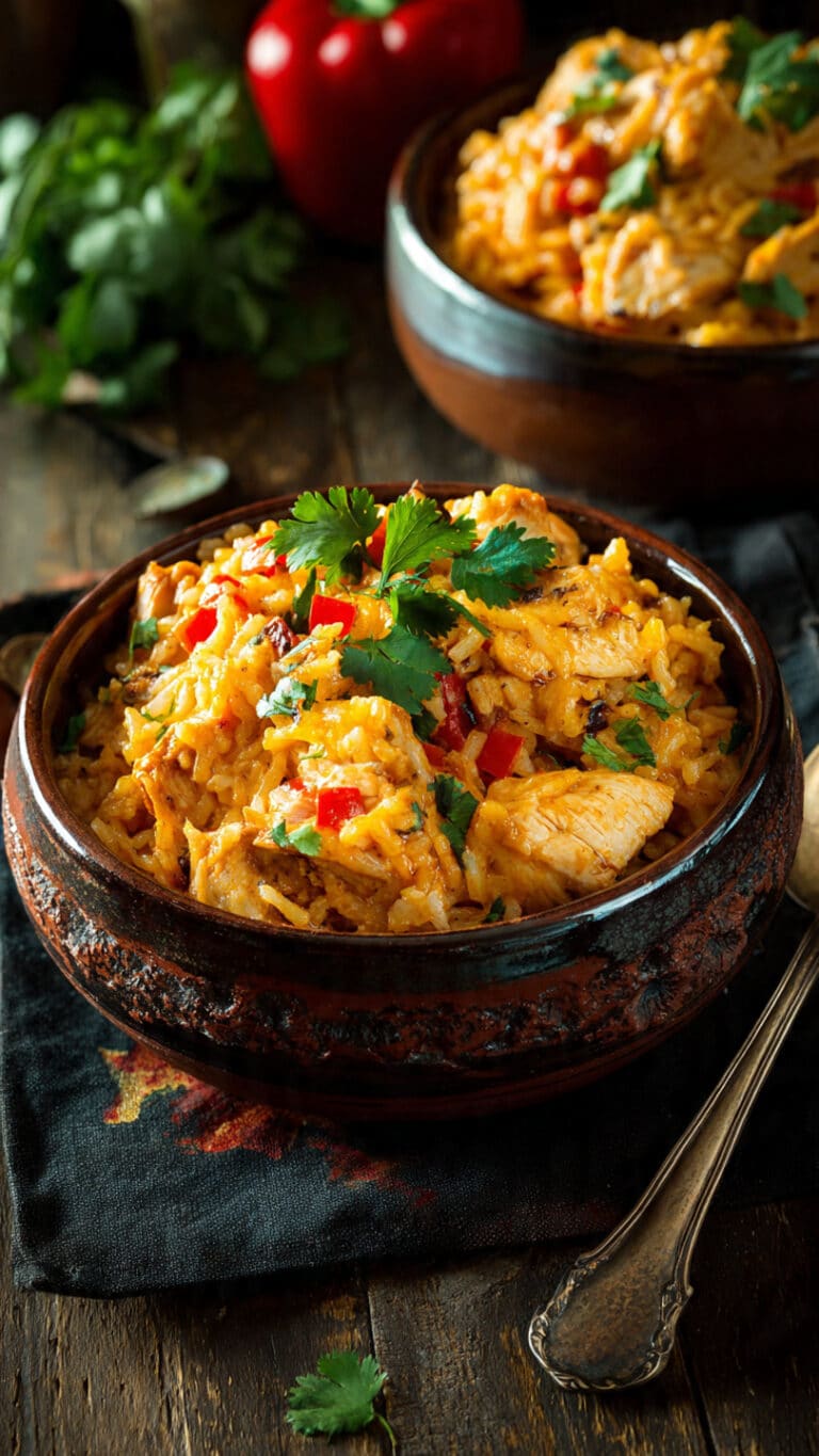One-Pot Cheesy Southwest Chicken and Rice