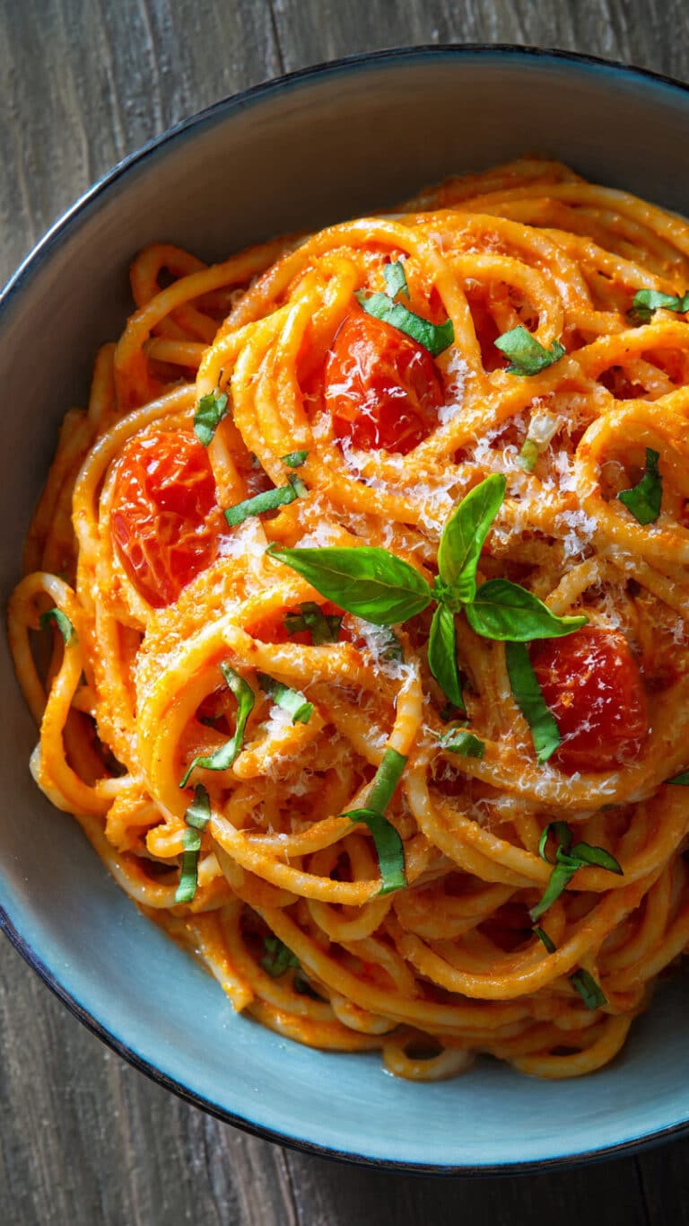 Creamy Tomato Garlic Pasta (Fast & Easy)