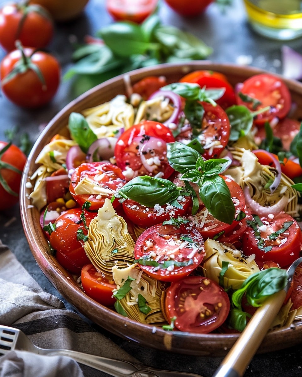 Tuscan Artichoke Tomato Salad
