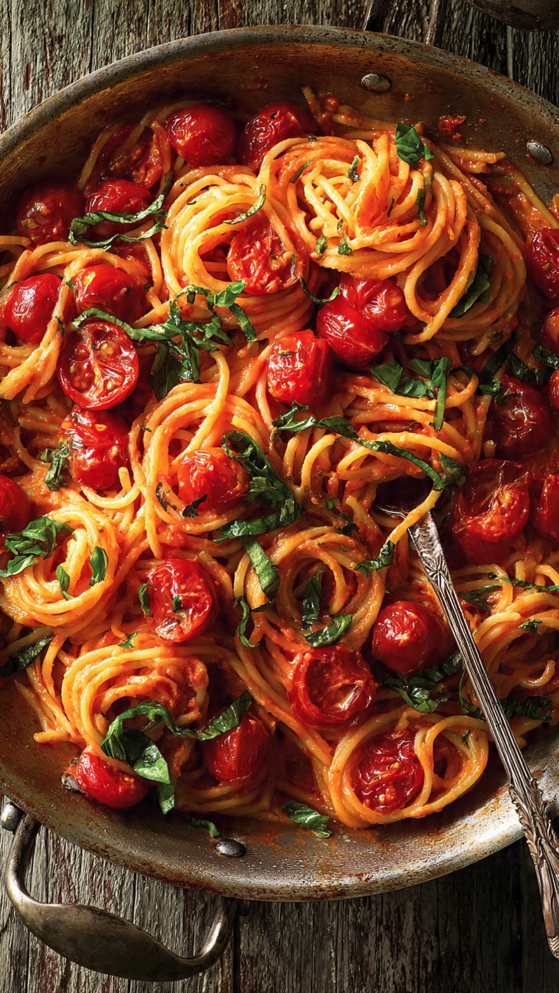 Creamy Tomato Garlic Pasta (Fast & Easy)