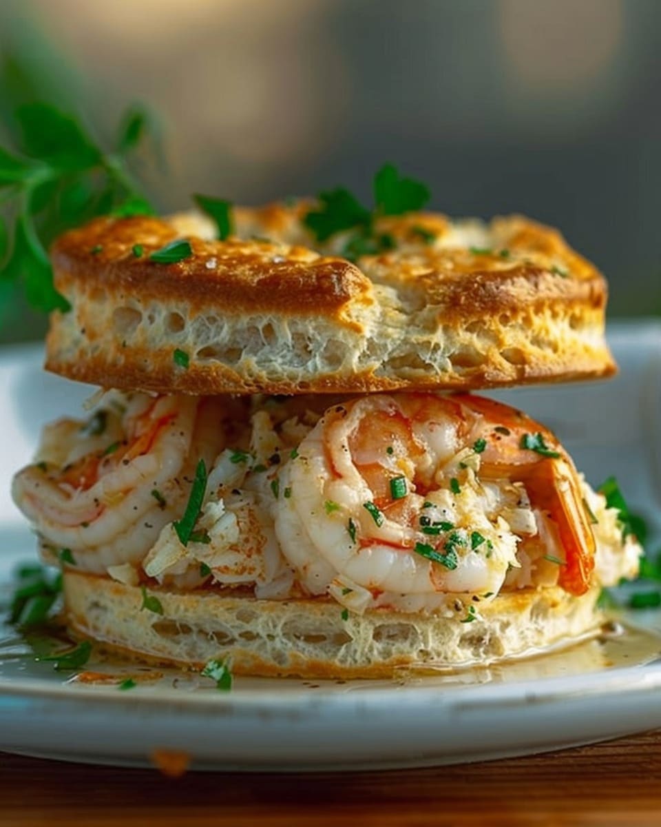Savory Shrimp & Crab Biscuit Melts