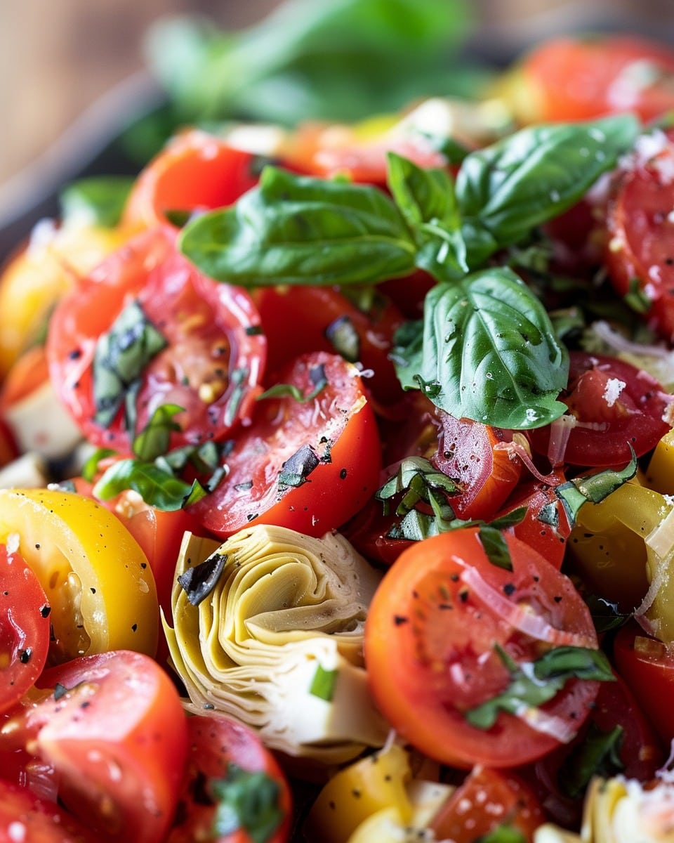 Tuscan Artichoke Tomato Salad