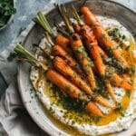 Roasted Carrots With Whipped Ricotta & Hot Honey