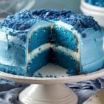 Blue Velvet Vanilla Pound Cake