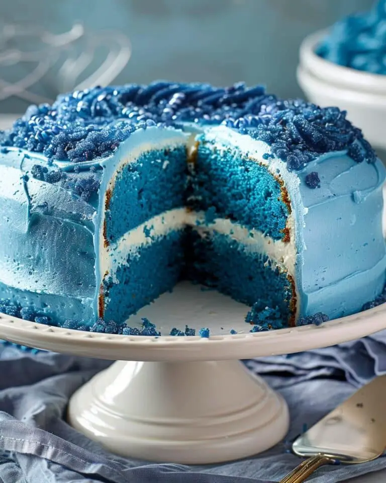 Blue Velvet Vanilla Pound Cake