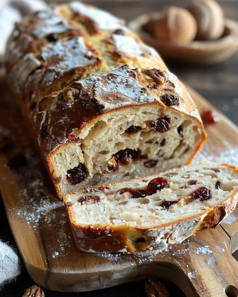 Cranberry Raisin Walnut Cinnamon Artisan Bread
