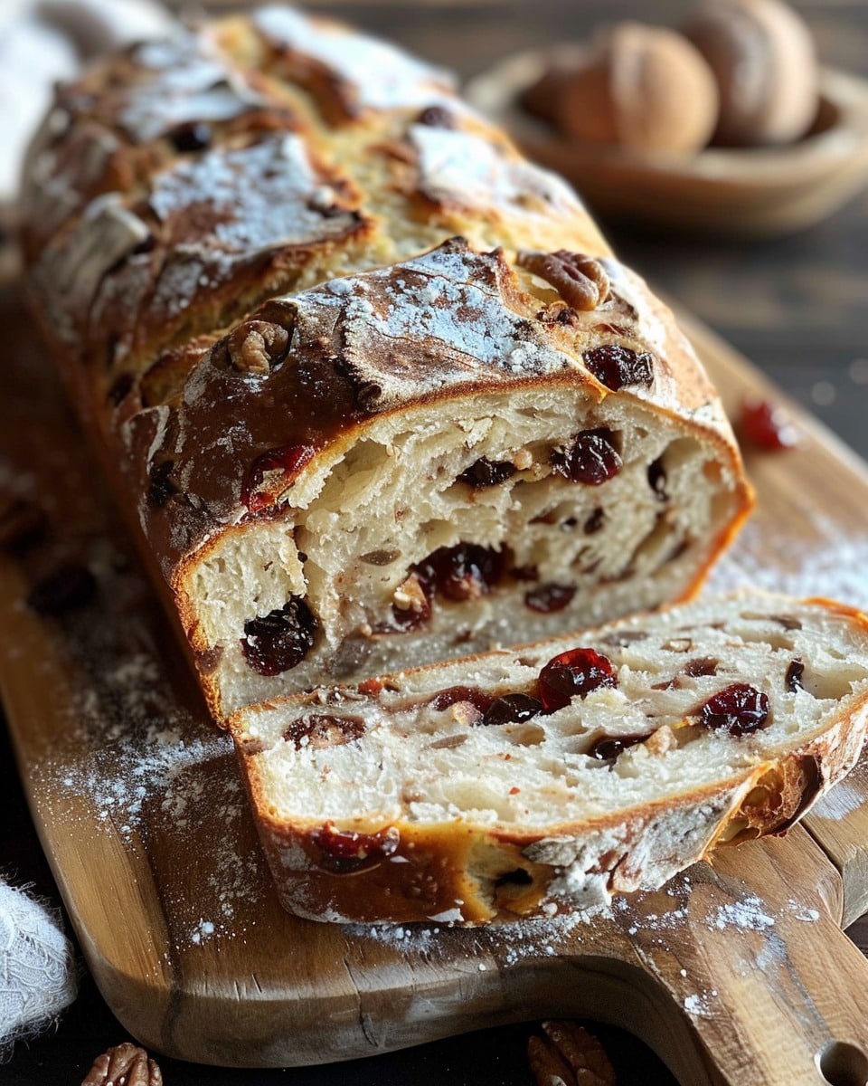 Cranberry Raisin Walnut Cinnamon Artisan Bread