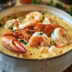 Seafood Bisque with Crab, Shrimp, and Lobster