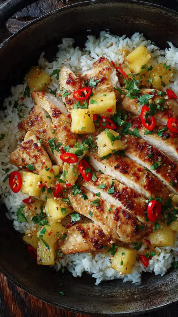 Easy Pineapple Chicken with Rice