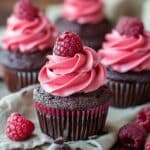 Molten Raspberry Chocolate Cupcakes