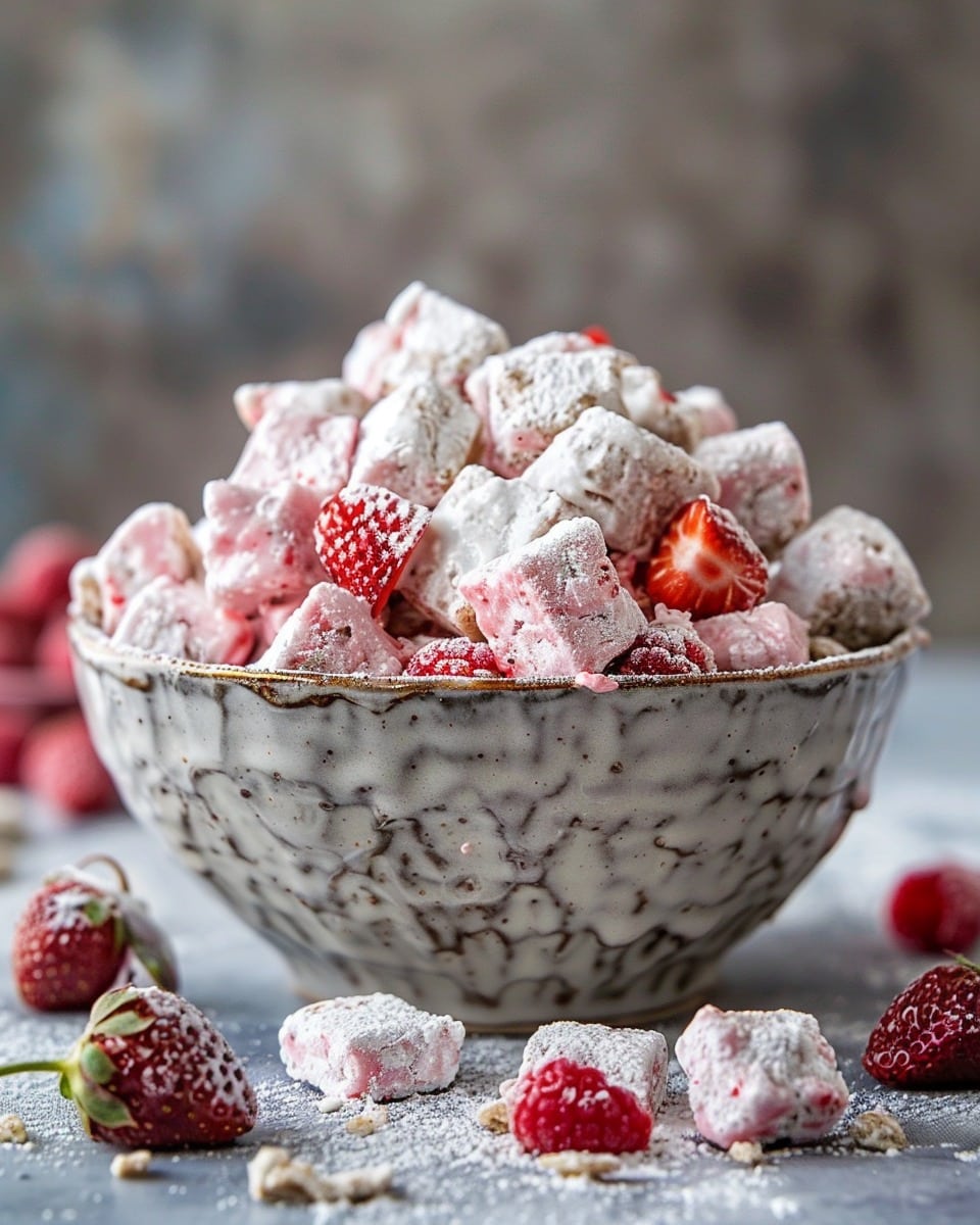 Strawberries and Cream Puppy Chow