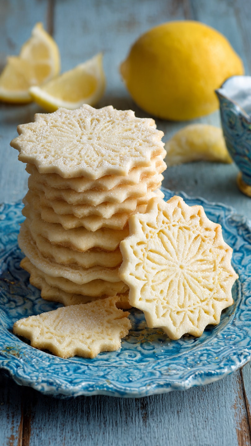Lemon Shortbread Cookies