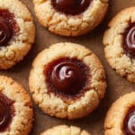 Twix Thumbprint Cookies