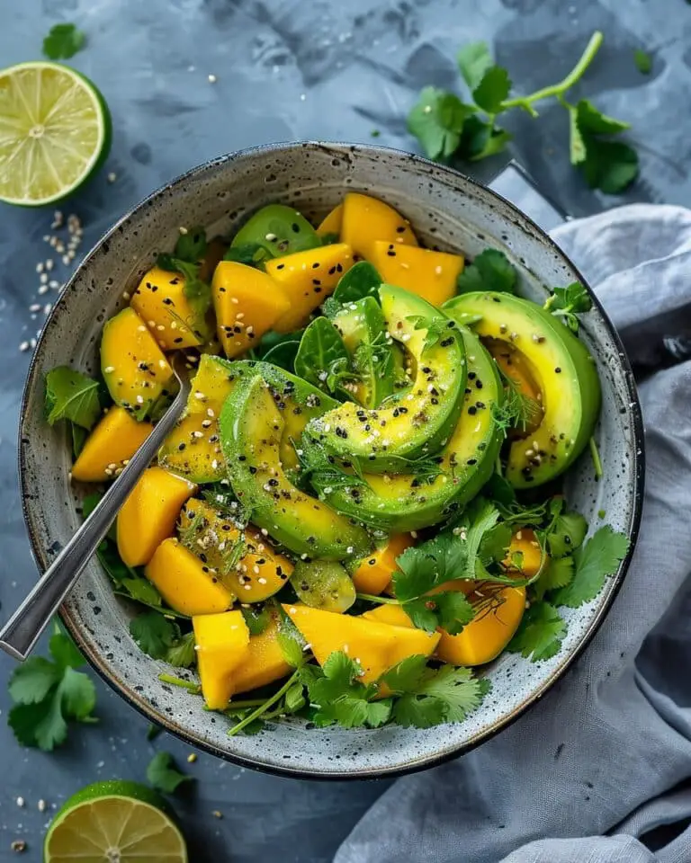 Avocado Mango Salad With Zesty Lime Dressing