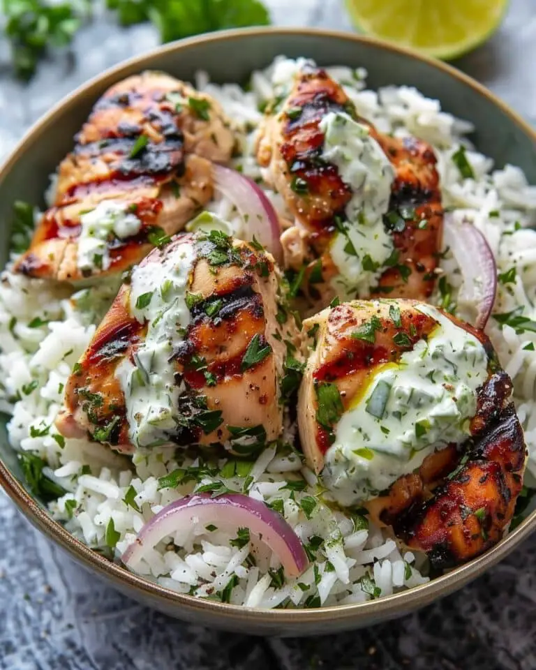 Dump-and-Bake Chicken Tzatziki Rice