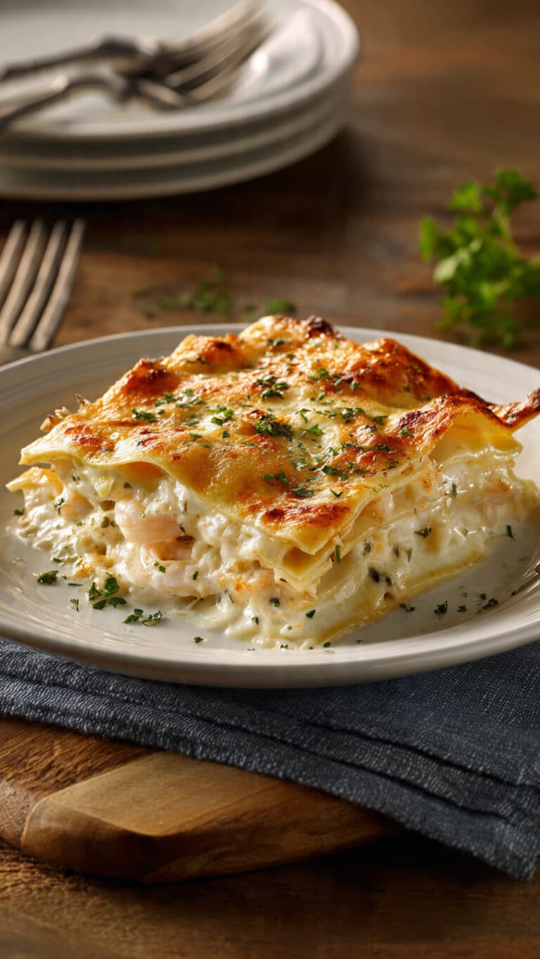 Creamy Seafood Lasagna