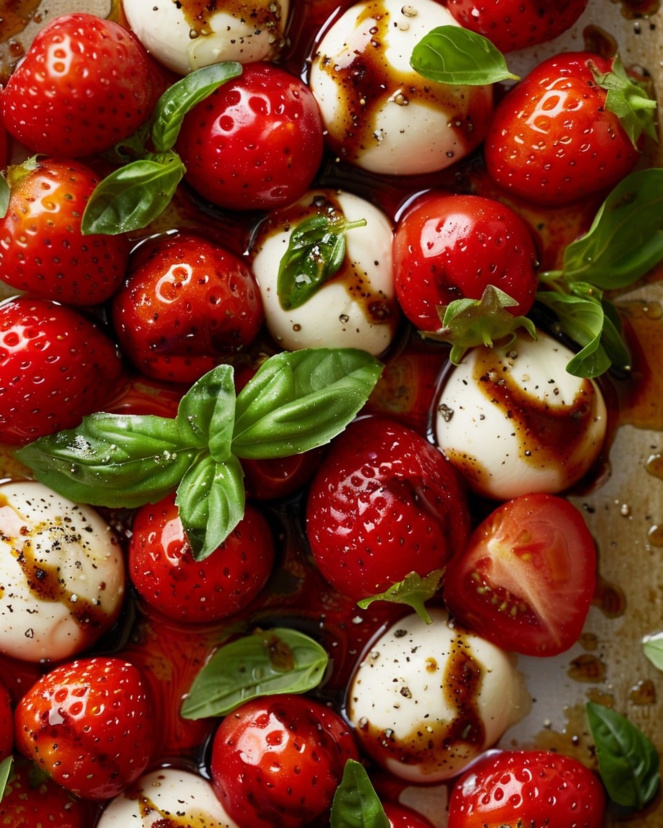 Balsamic Strawberry Caprese
