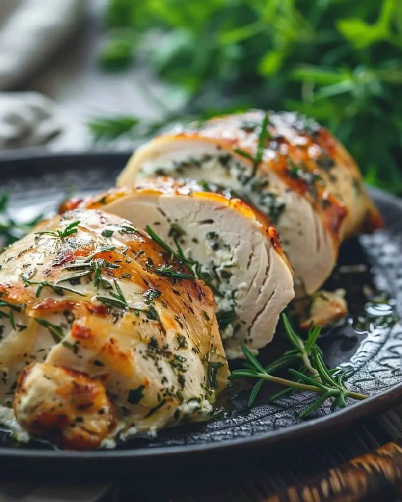 The Best Herbed Ricotta Stuffed Chicken Rolls