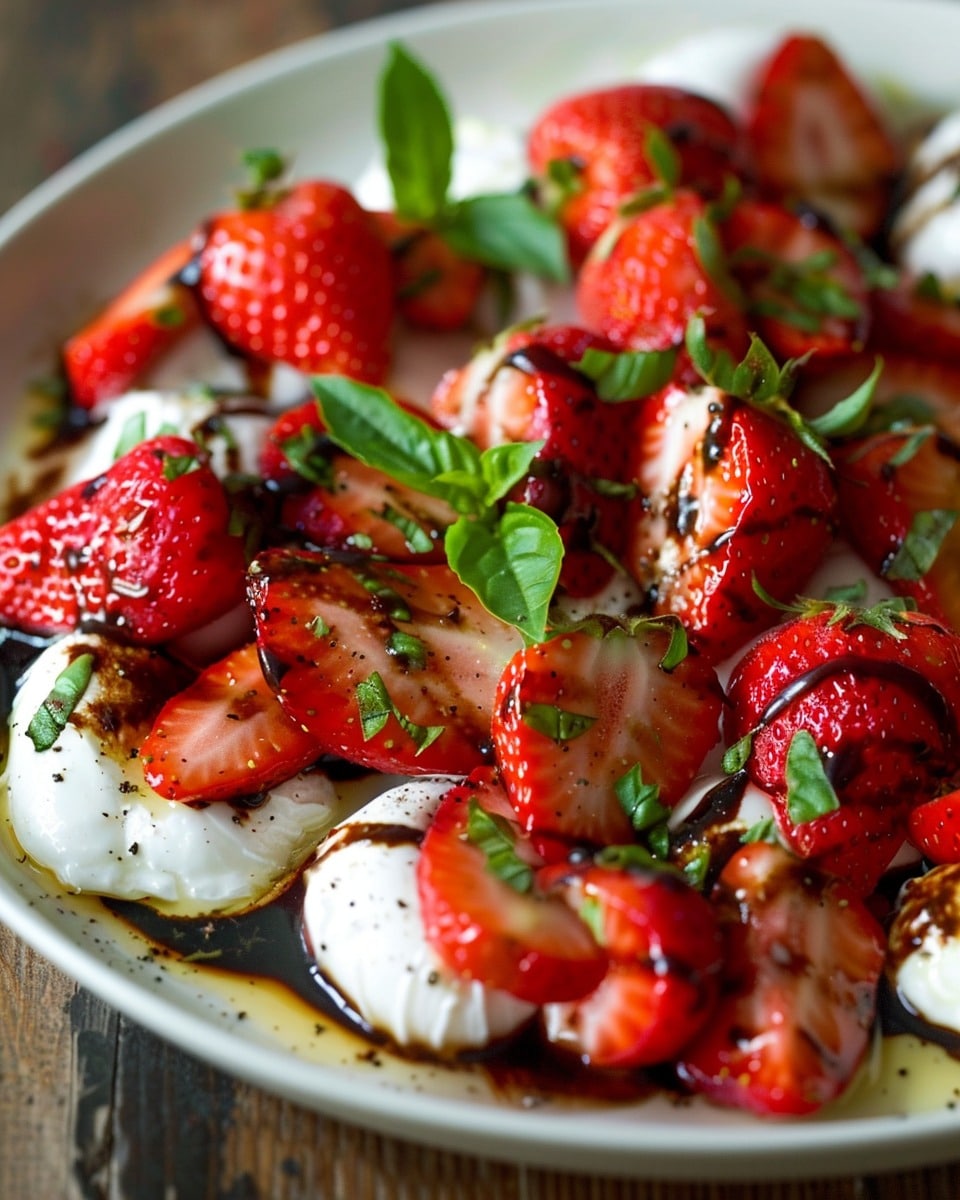 Balsamic Strawberry Caprese