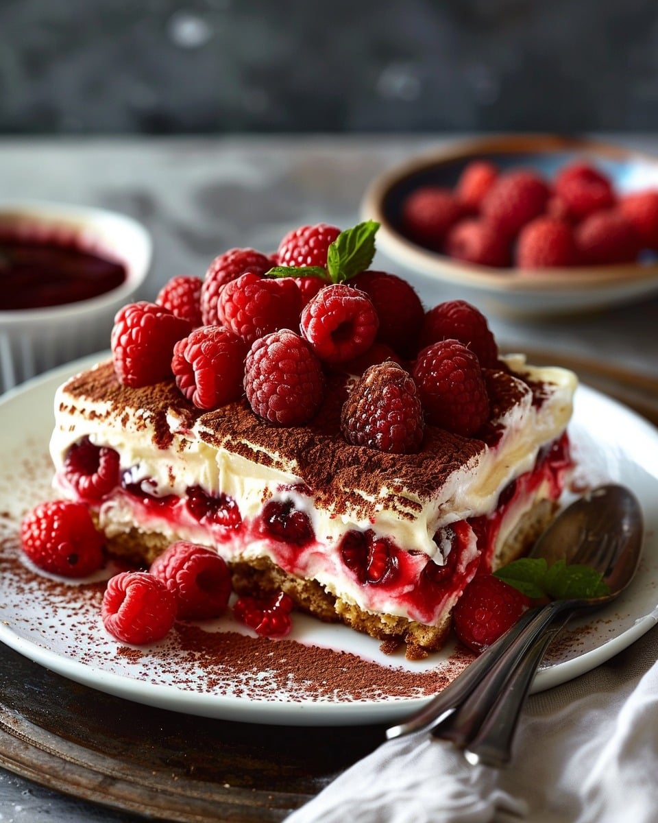 Fresh Raspberry Tiramisu