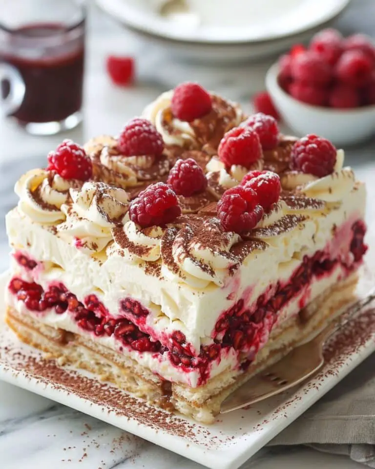 Fresh Raspberry Tiramisu