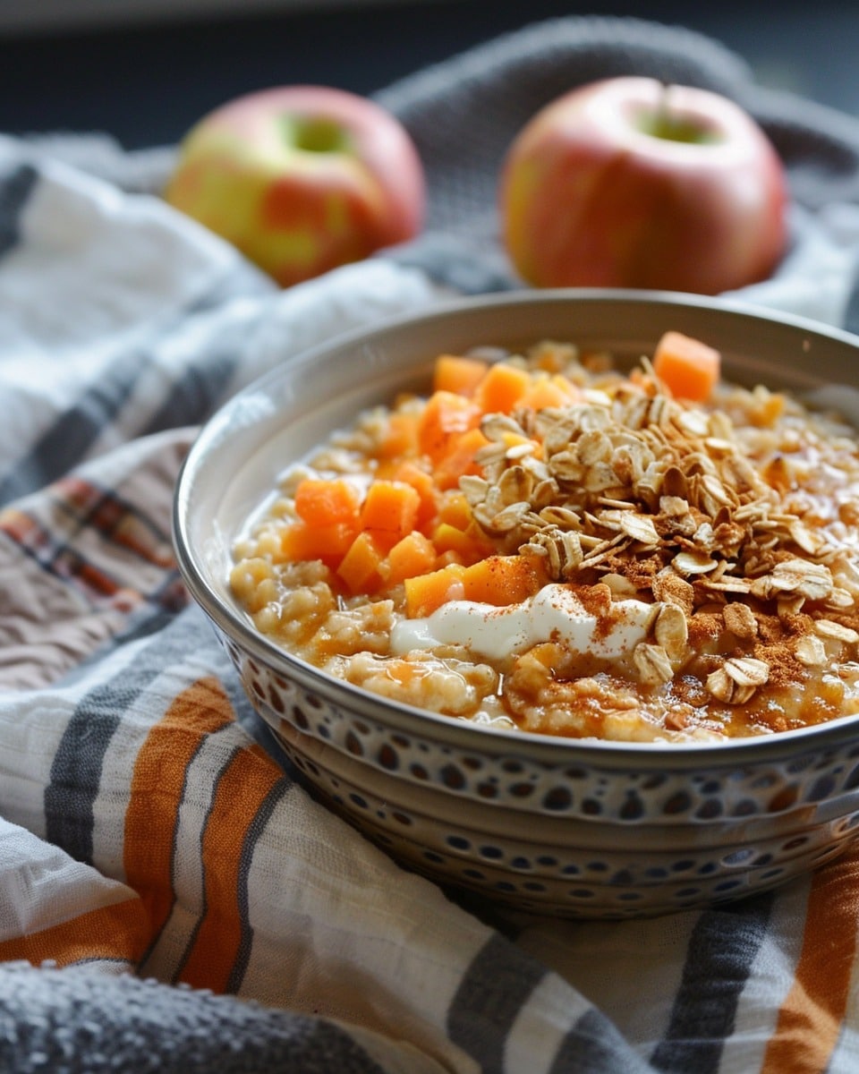 10-Minute Apple Carrot Oatmeal
