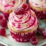 Raspberry Swirl Cupcakes