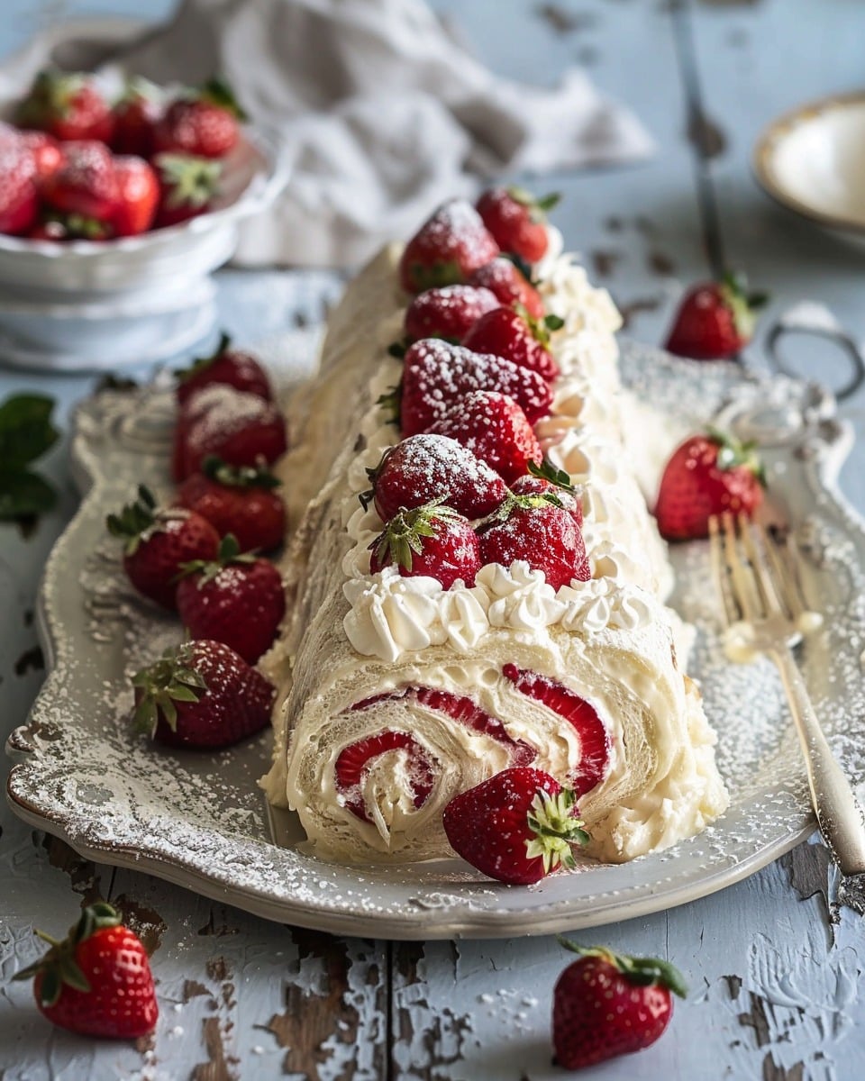 Fresh Strawberry Rolls